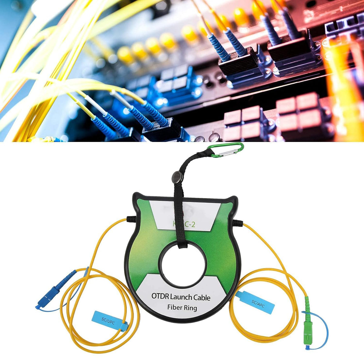 9/125um 1km Optical Fiber Launch Cable SC/APC-SC/UPC Connector O3341