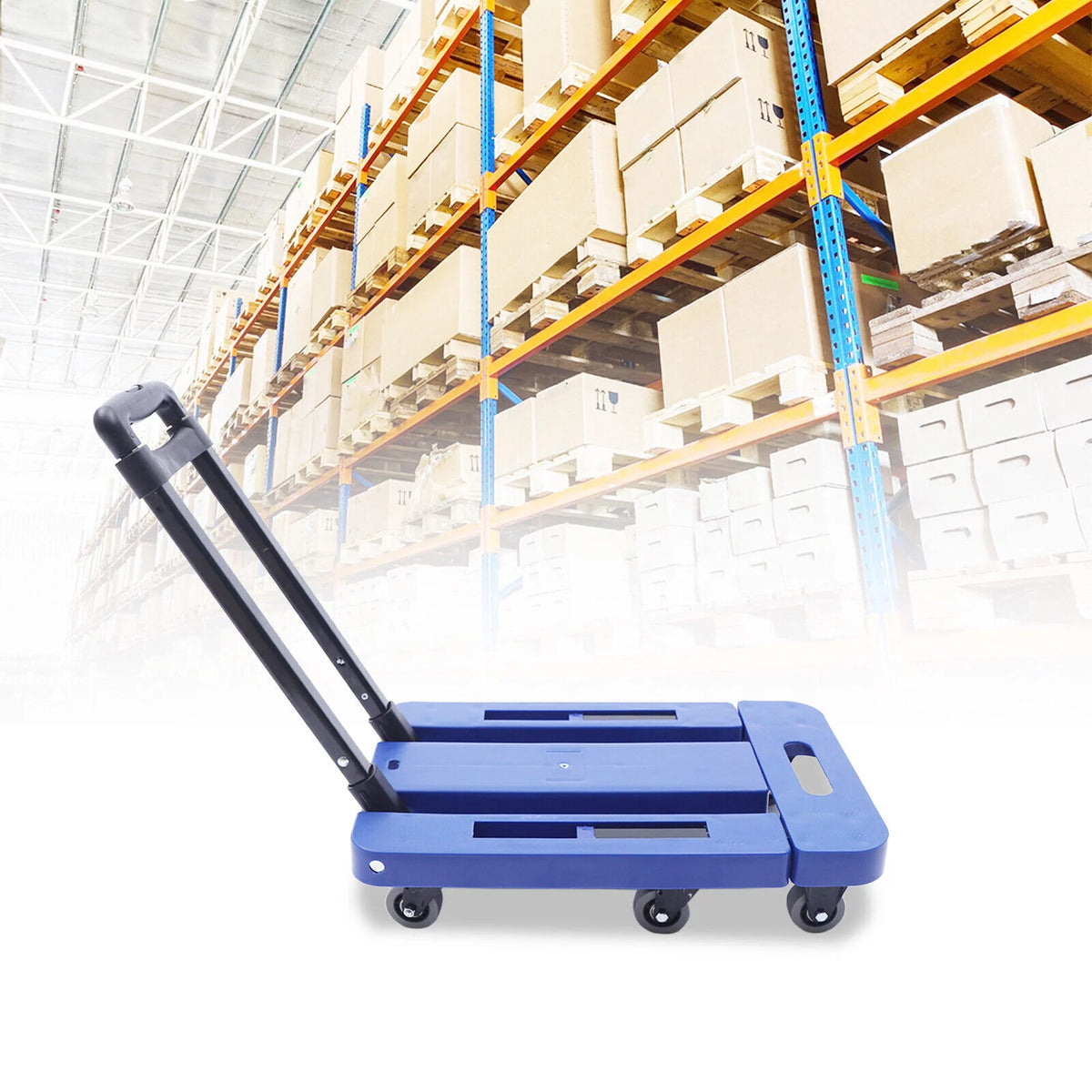 Folding Dolly Trolley with 6 Wheels D518
