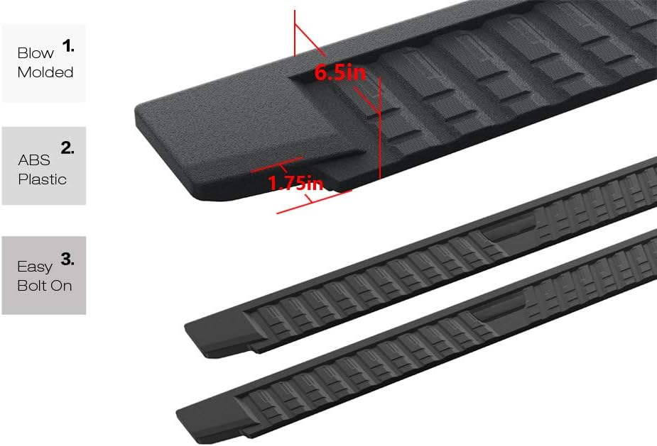 Blow Molding Boards Compatible with Chevy Silverado GMC Sierra 1500 2019-2021 Crew Cab F24018