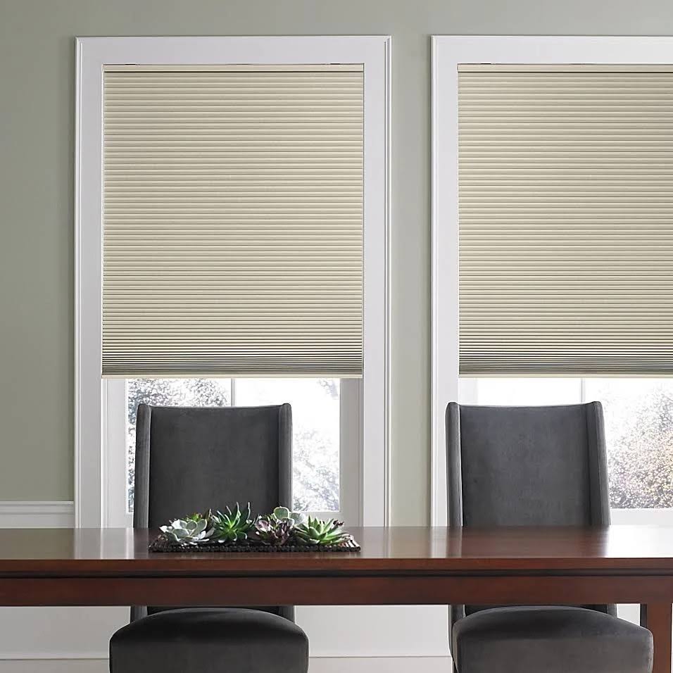 Cordless Blackout Cellular Shade in Sand K41378