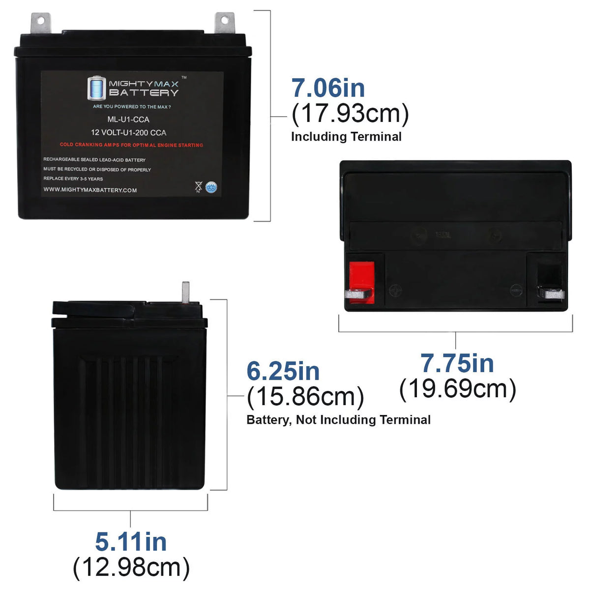 12V 200CCA Battery H940