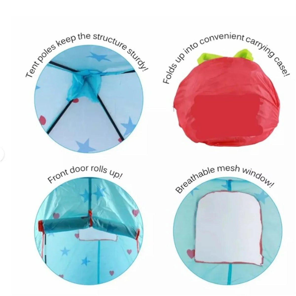 Kids Fabric Play Tent Playhouse C122516