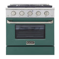 30 Propane Gas Dual Fuel Range with 4 Burners in Green N147