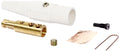 White Brass 400Amp 600V Inline Male H5093