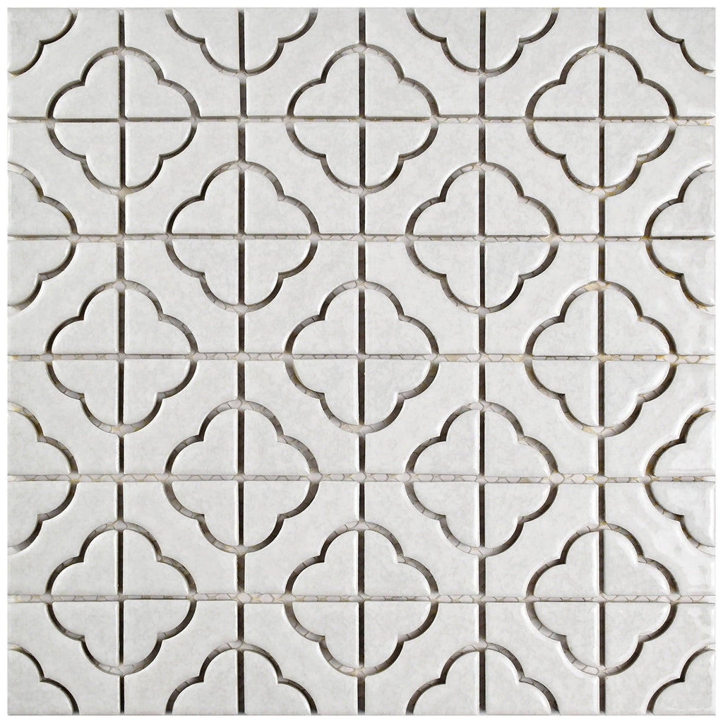 White Porcelain Floor and Wall Tile T585272