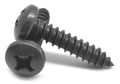 Black Zinc Plated Phillips Pan Head Sheet Metal Screw X718