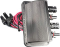 Solar Panel Weatherproof Cable Wire Entry Housing with Connectors, 4 Ports, 5 Ft, Pack of 2 H631423