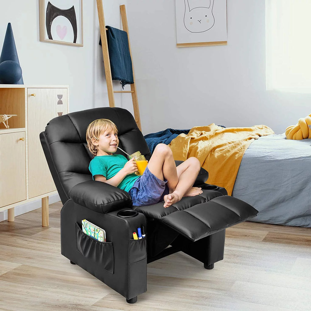 Kids Recliner Chair with Cup Holder C36919