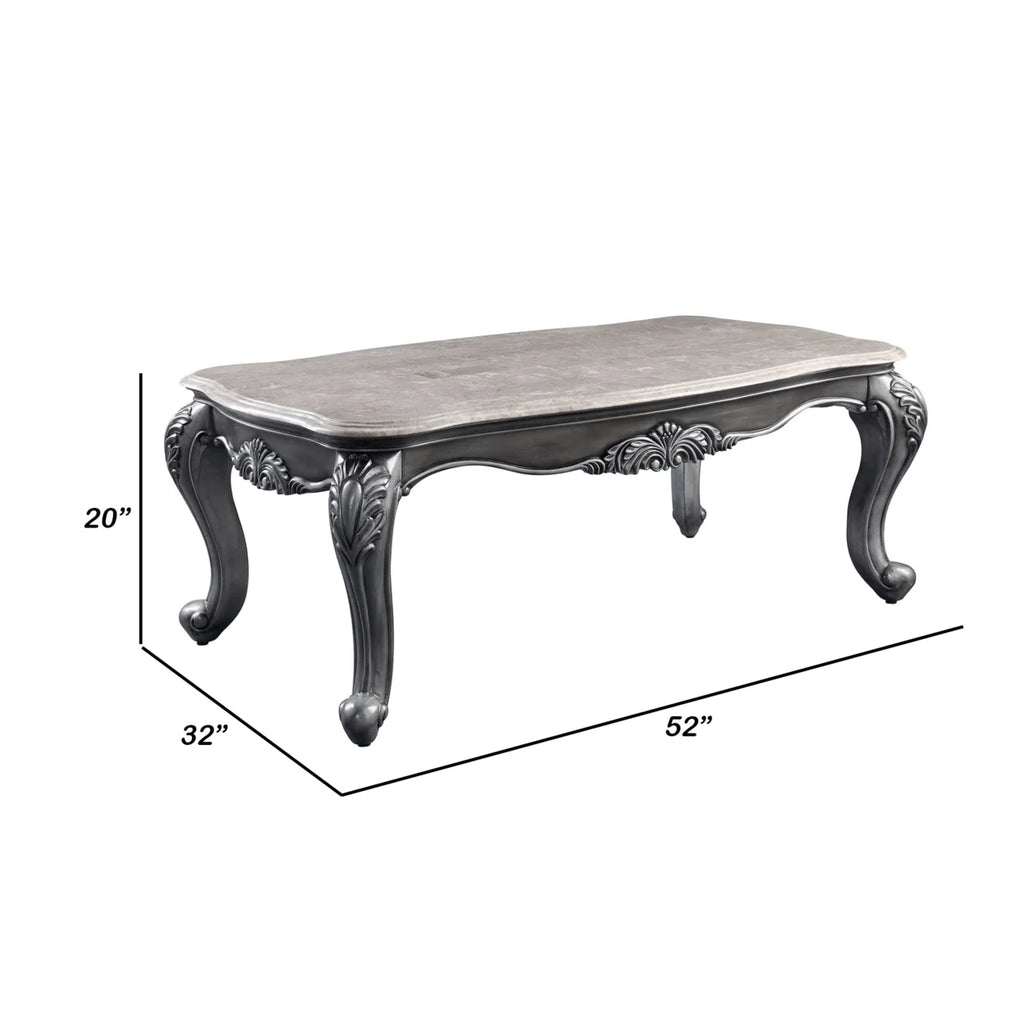 Gray Marble Top Coffee Table T52561