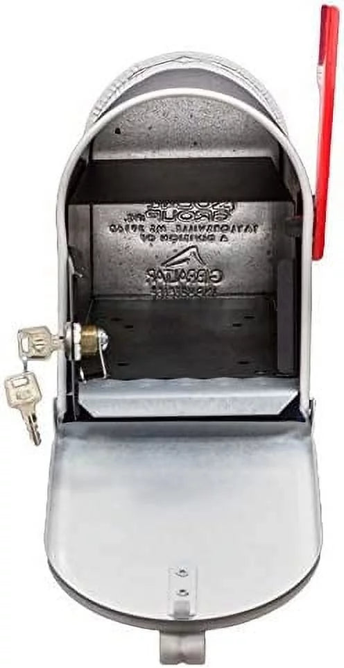 White Locking Mailbox Z3256