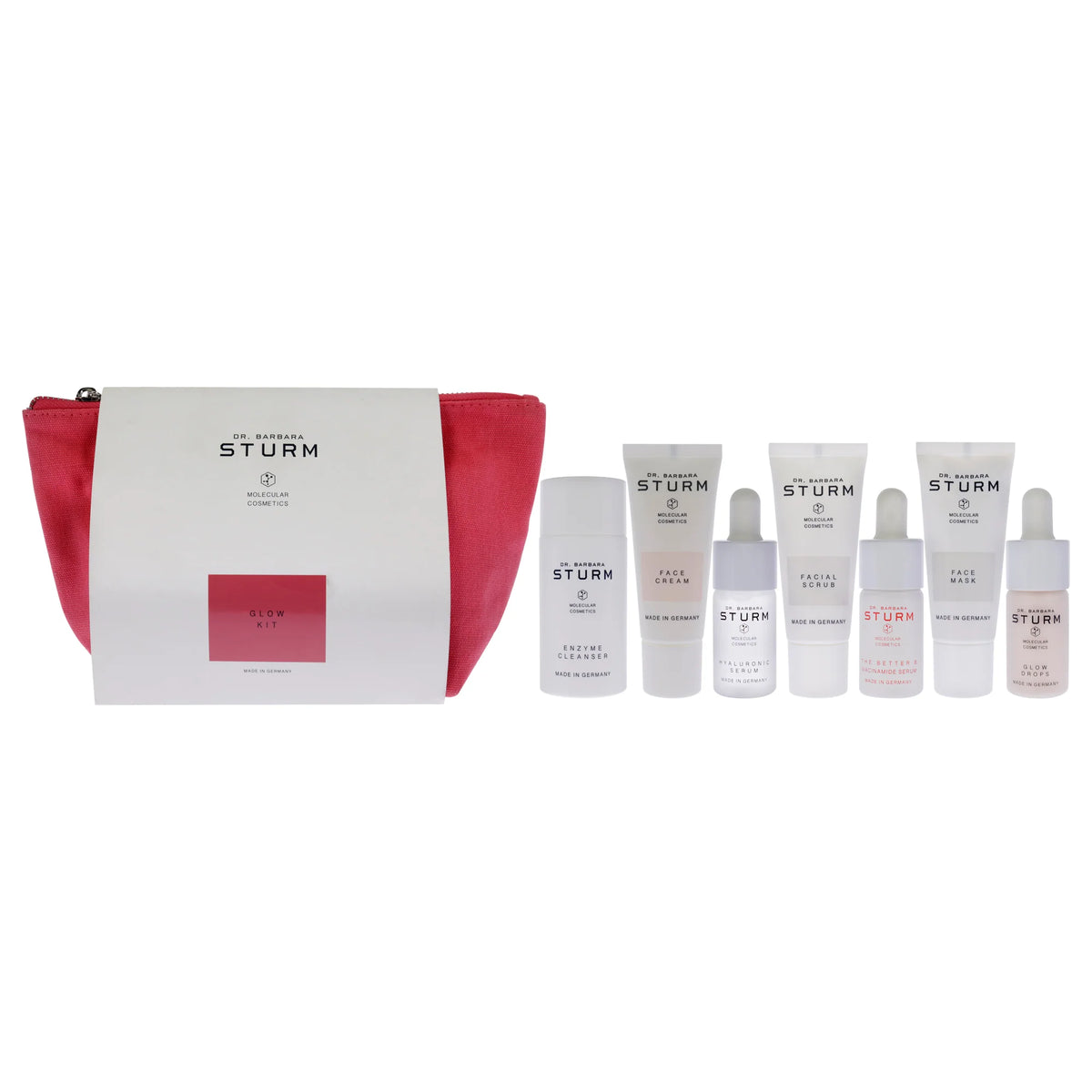 8 Pc Enzyme Cleanser Facial Scrub Face Mask Serum Face Cream Glow Drops R3624