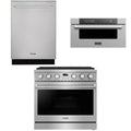 36 Gas Range, Dishwasher and Microwave T69019