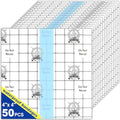 50 Pieces Waterproof Transparent Film Dressing 6 X 6" Bandages R610