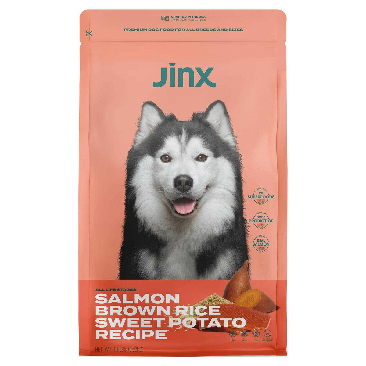 Salmon Brown Rice & Sweet Potato Dry Dog Food E654