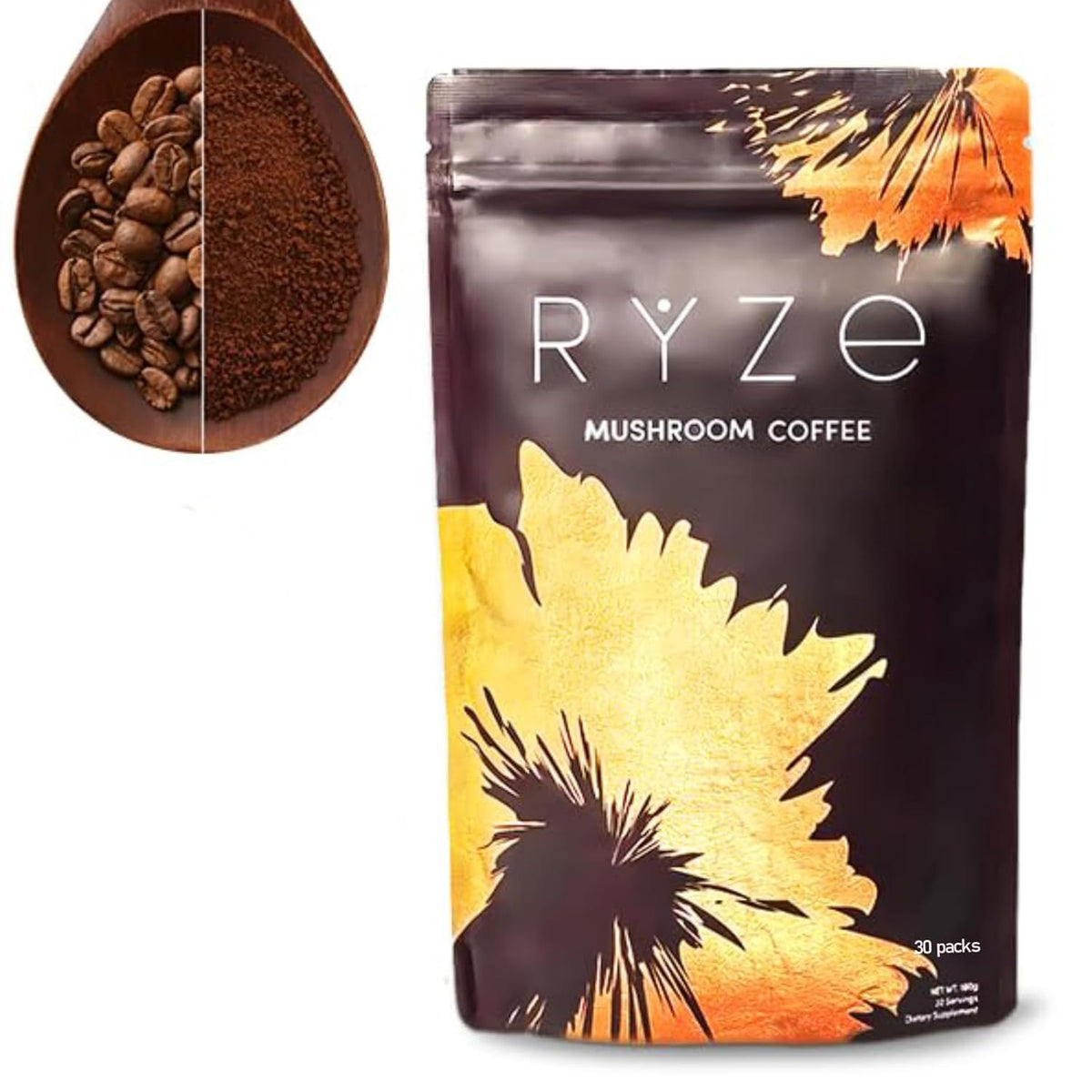 1Pack Mushroom Coffee (30 Servings) Organic with Cordyceps O62027