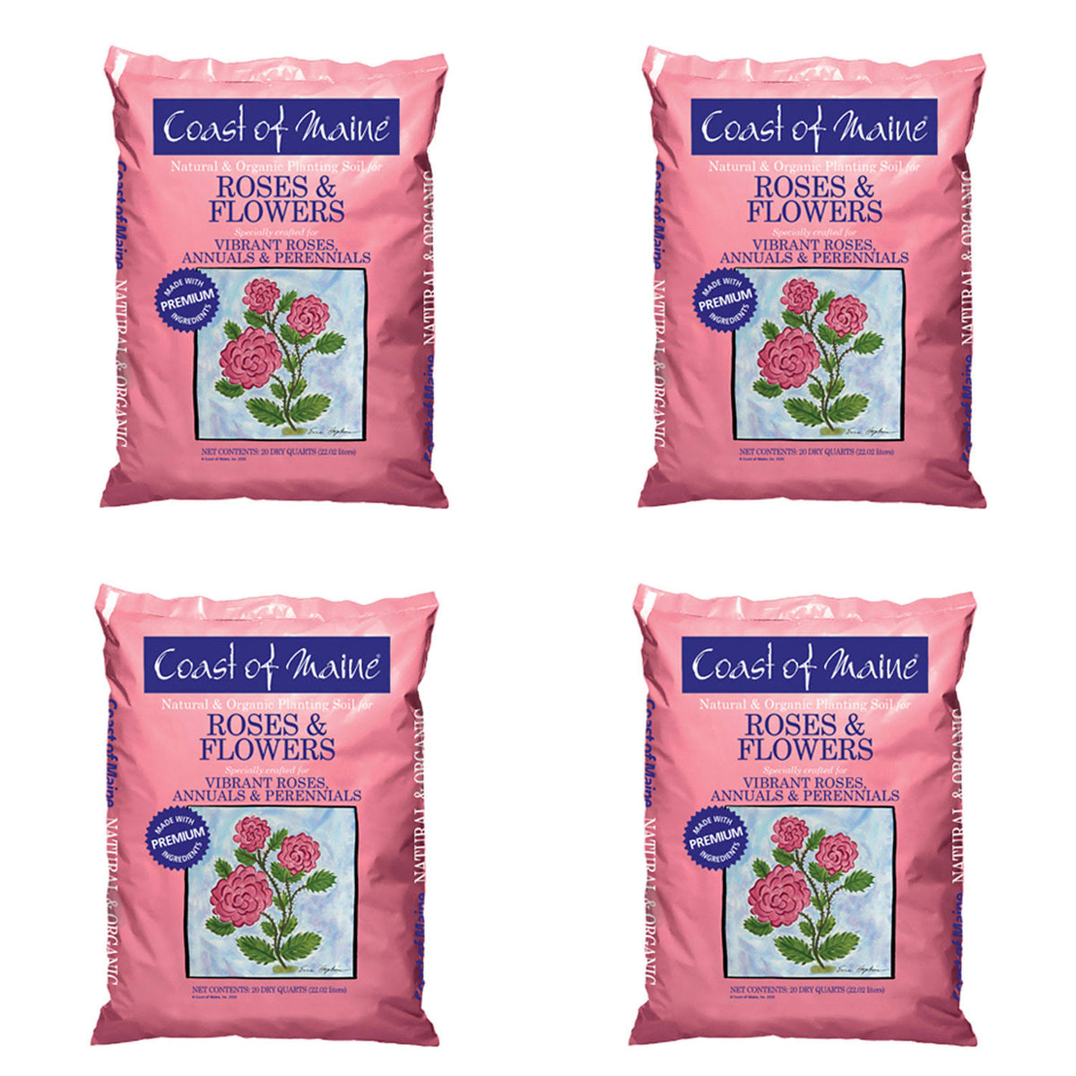 20 Quart Bag (4 Pack) Organic Potting Soil D162