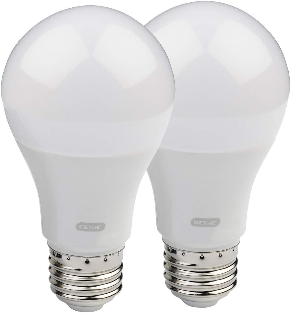 Smart Garage Door Opener with WiFi and Battery Backup, 2 Pack LED Light Bulb 4000K C326