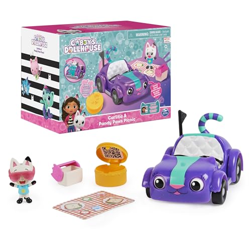 Carlita Toy Car with Pandy Paws Collectible Figure and 2 Accessories H420