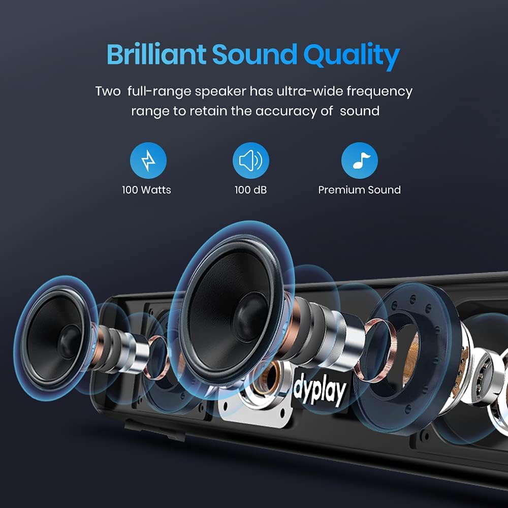 20-inch 100W 2.0 Channel Soundbar J580162