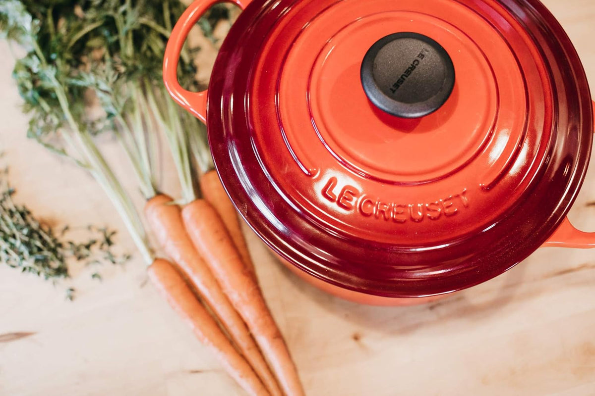 5.5 qt. Enameled Cast Iron Round Dutch Oven Y3586