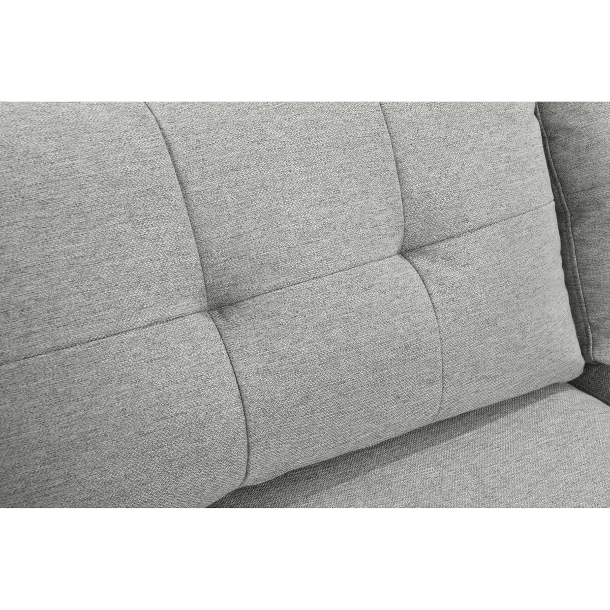 Light Gray L Shaped 3 Seater Sofa with Chaise and Storage N72139