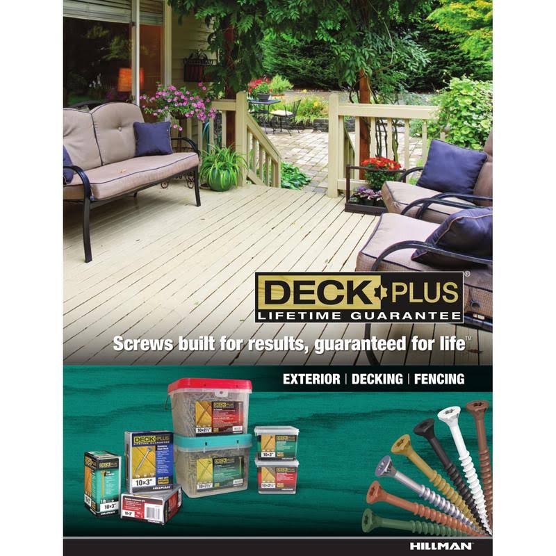 25 lbs 10 x 3 in Tan Deck Screw S95729