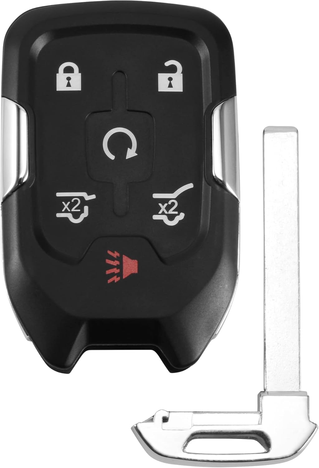 Compatible Keyless Entry System Car Key Fob 6-Buttons 315 MHz Pack of 2 X7339
