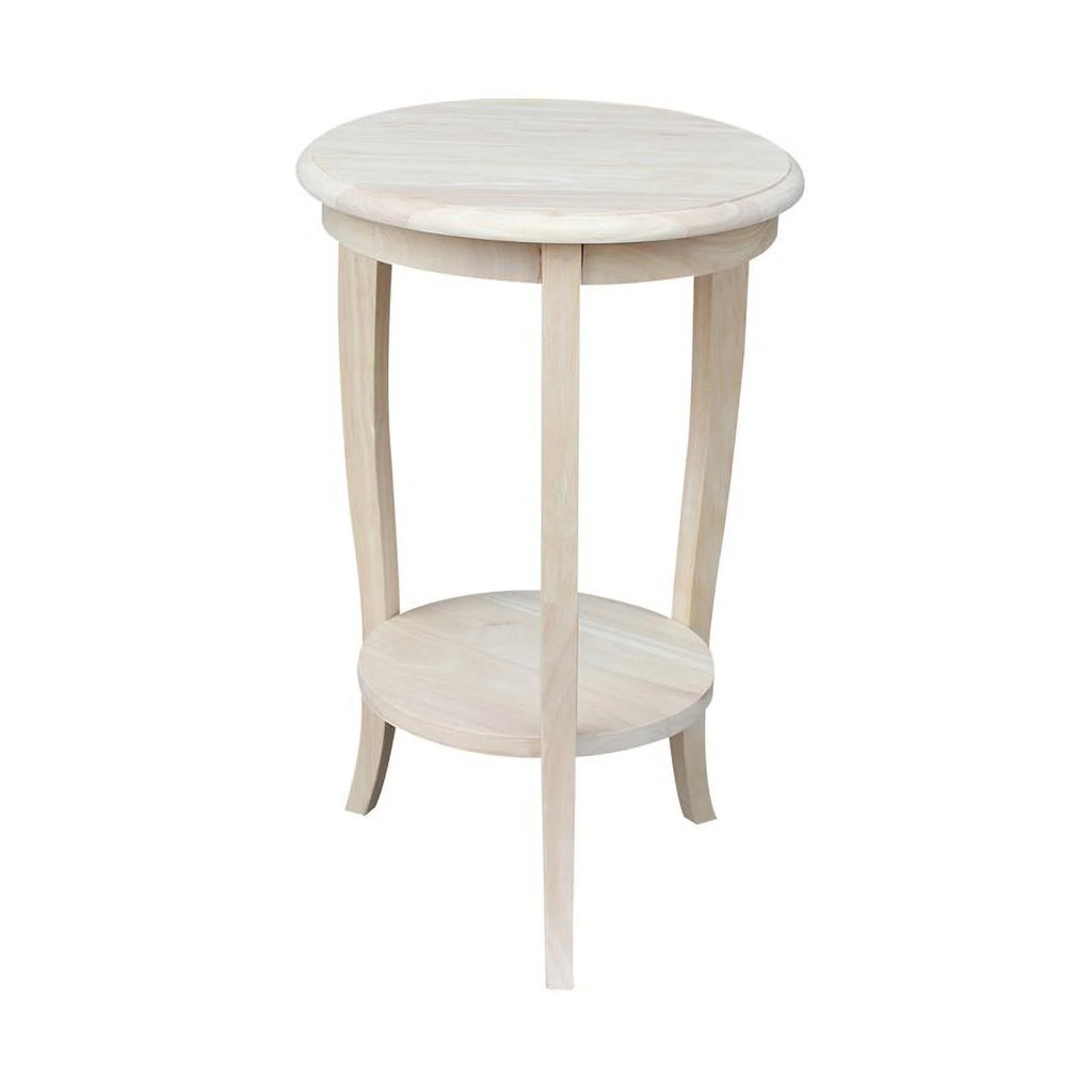 Solid Wood Round End Table Y3214