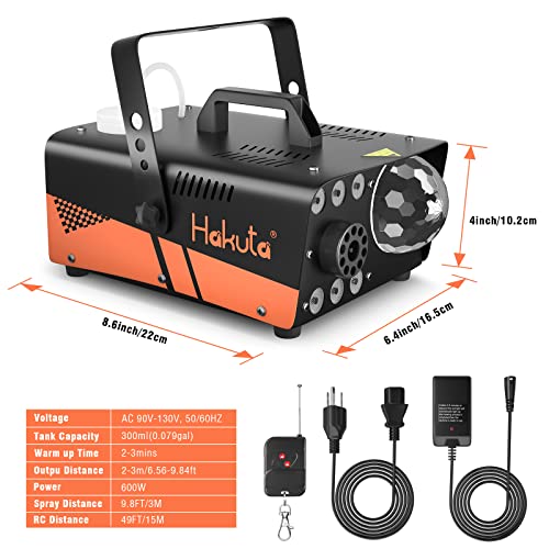 Fog Machine with Disco Ball Light and LED RGB Lights Z96815