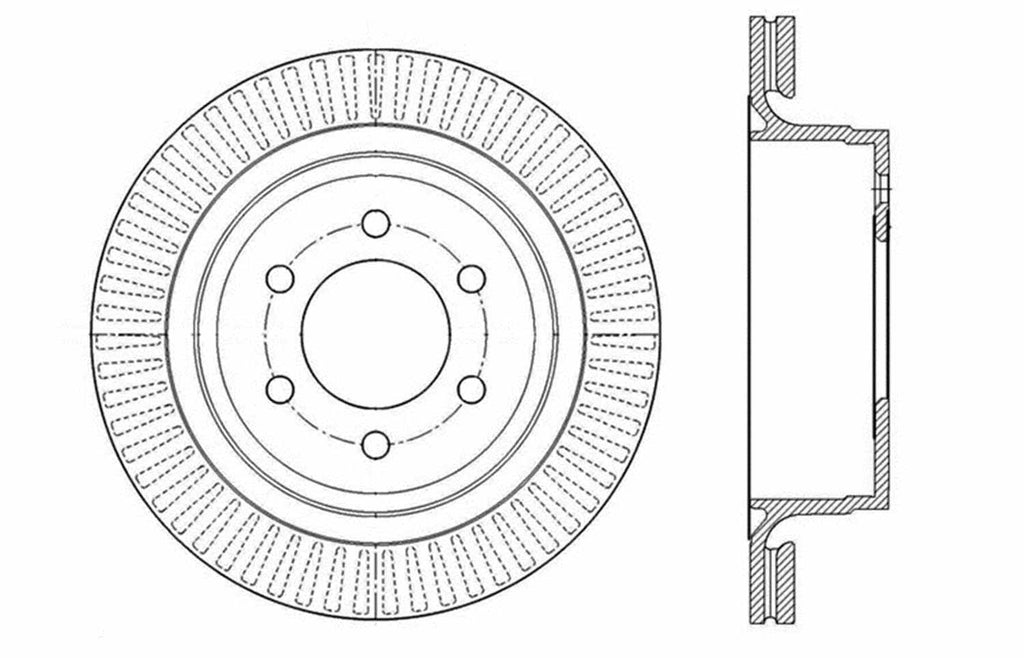 Slotted & Drilled Sport Brake Rotor C187910