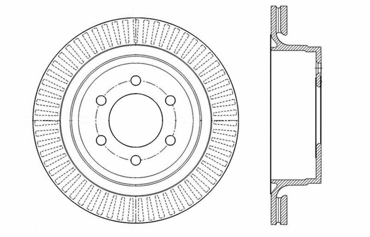 Slotted & Drilled Sport Brake Rotor C187910
