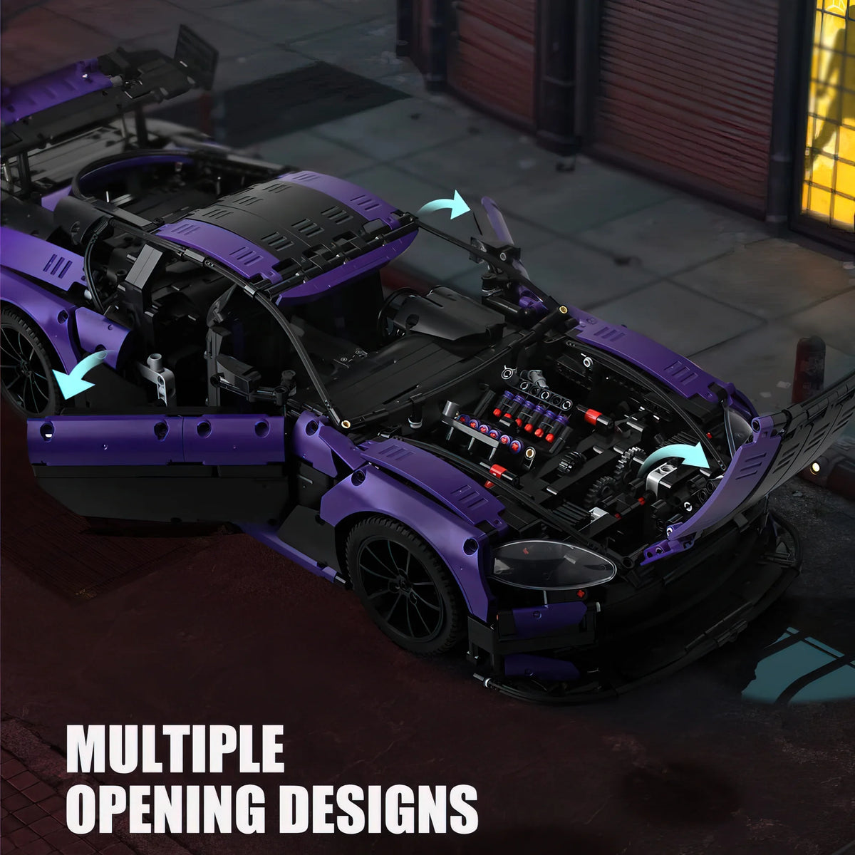 Purple Speed Champion Sports Car Building Kit Toy T16456