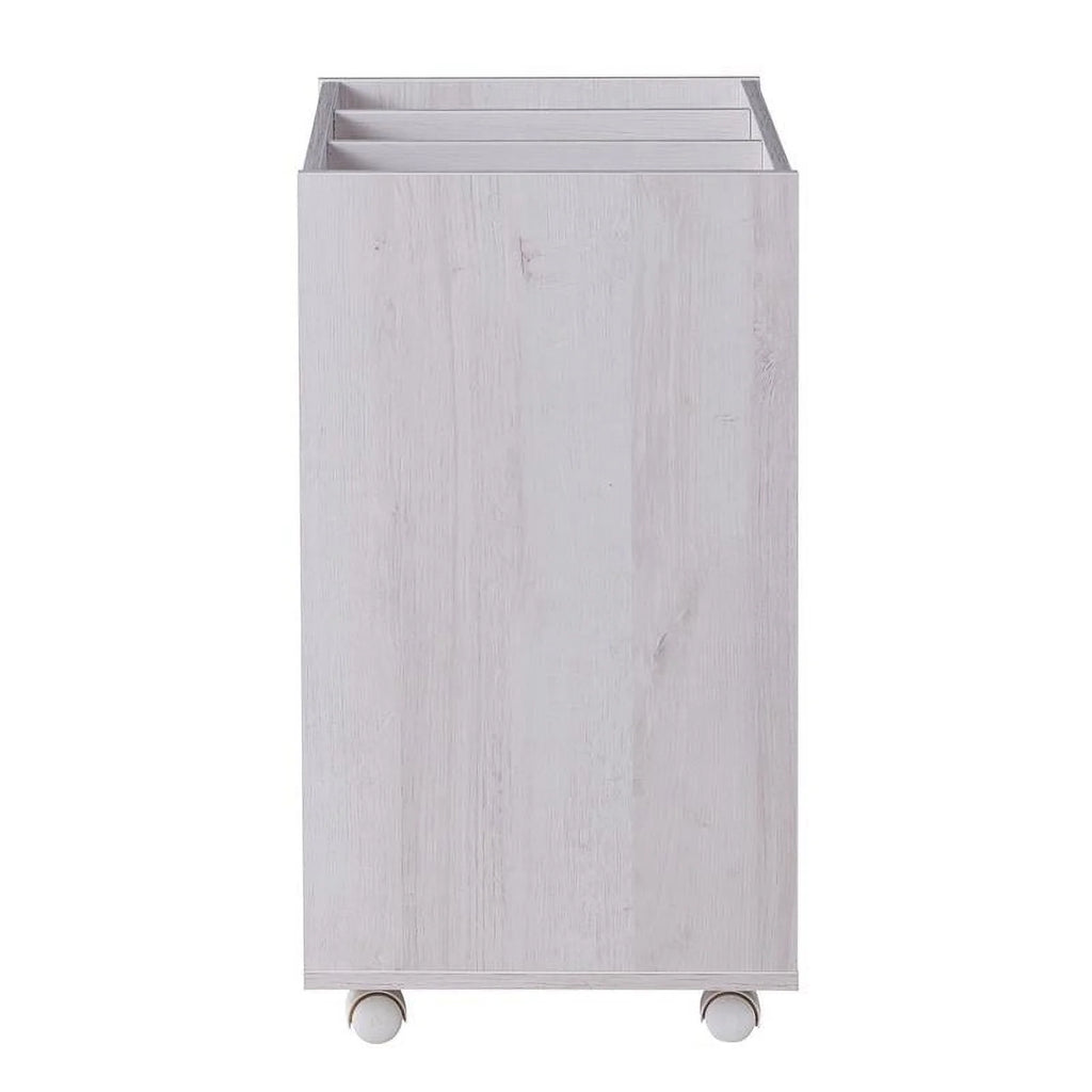 White Wood 3-Drawer File Cabinet D53855