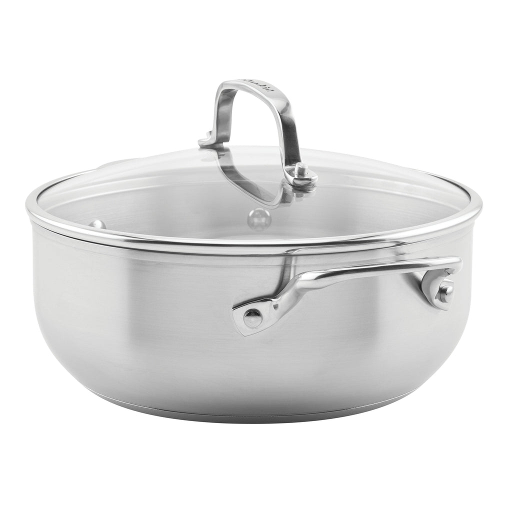 Stainless Steel 4qt Casserole with Lid T2529