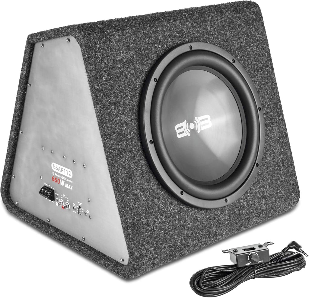 12" Powered Vented Subwoofer Enclosure with Built-in Amplifier Q6941