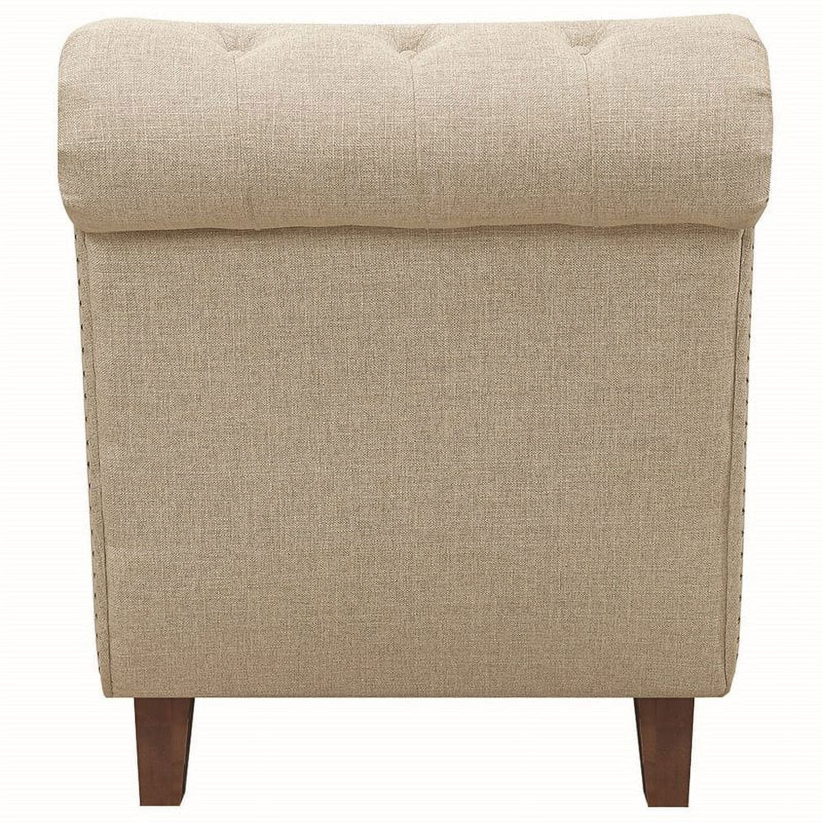 Beige Tufted Chaise X3298