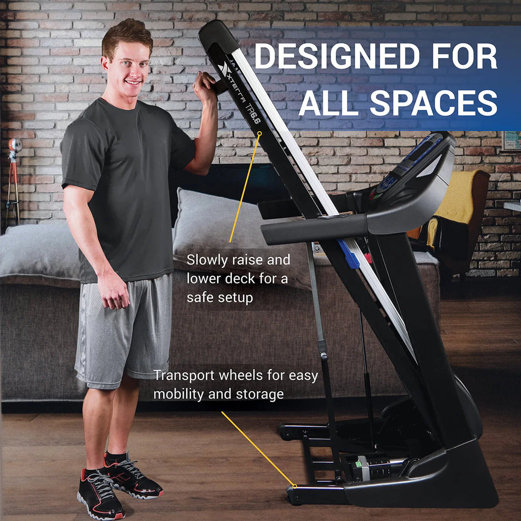 Folding Treadmill with Heart Rate Chest Strap O6610