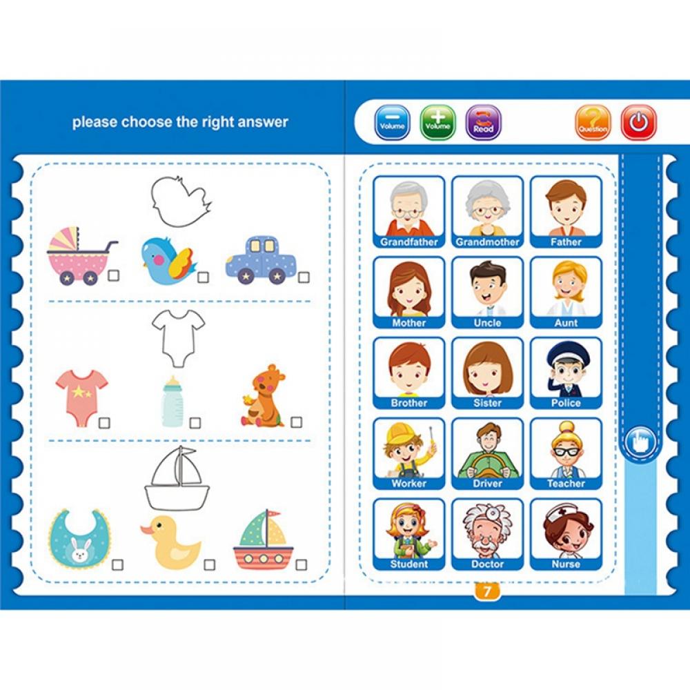 Sound Book for Children English Letters & Words Educational Toys Q58951