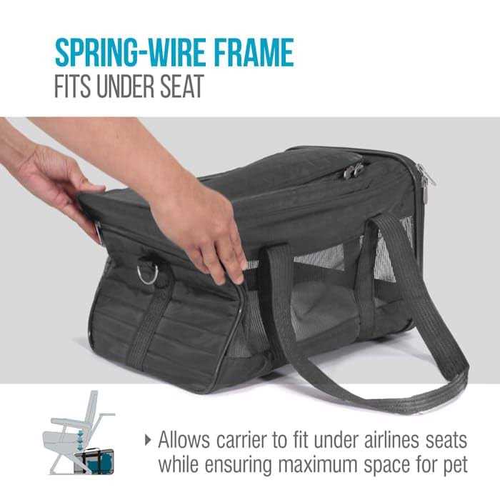 Charcoal and Camel Pet Carrier Z22356