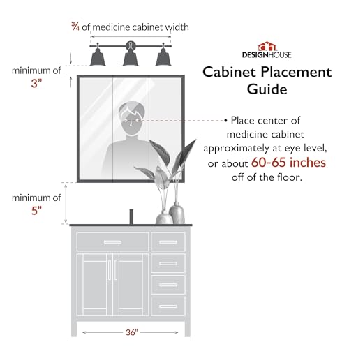 Nutmeg Oak Assembled Frame Bathroom Wall Cabinet with Mirrored Doors, 36" Z6450
