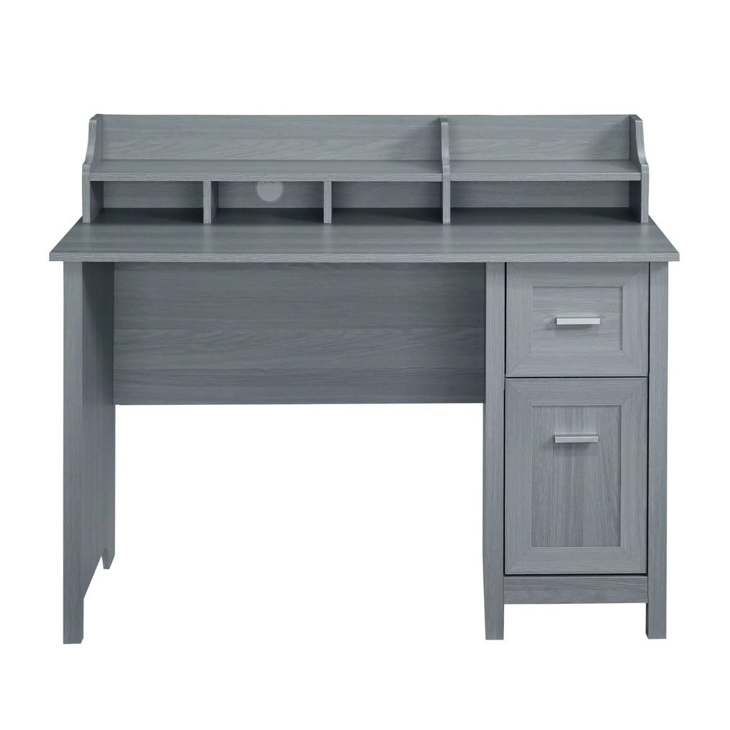 Grey Office Desk with Storage Y60729