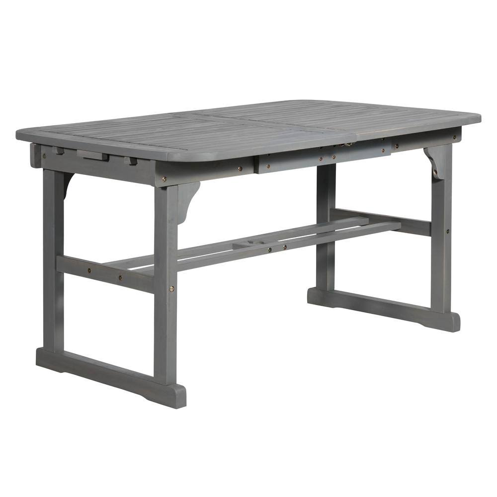 Acacia Wood Extendable Outdoor Dining Table J220