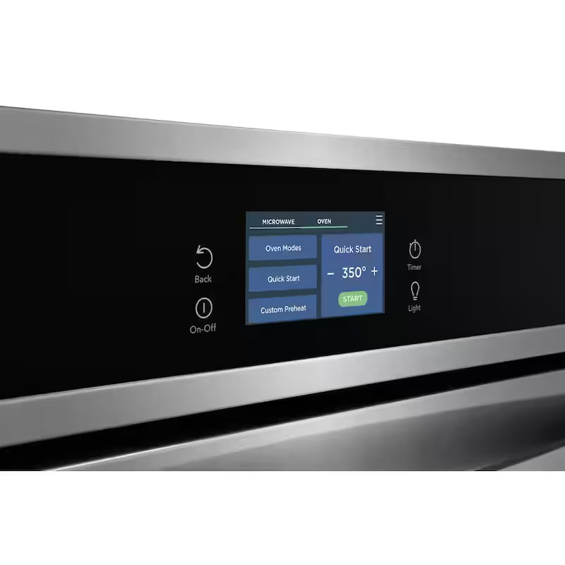 27 in. Electric Built-In Wall Oven and Microwave Combination with Total Convection in Stainless Steel S257355