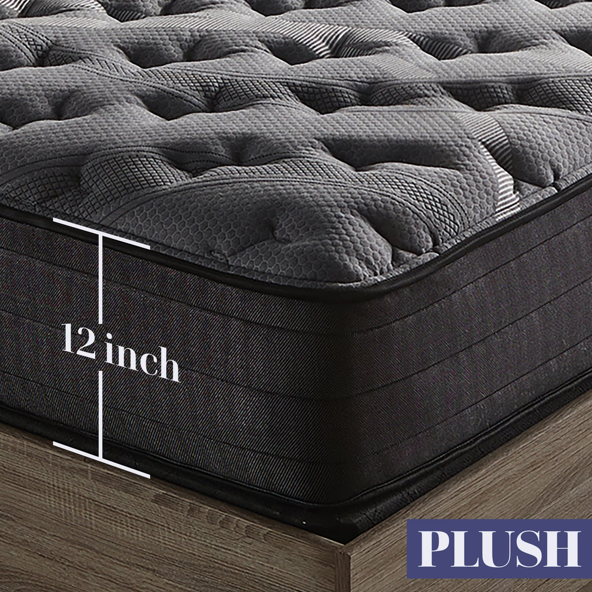 12 inch Plush Hybrid Mattress Twin S605459