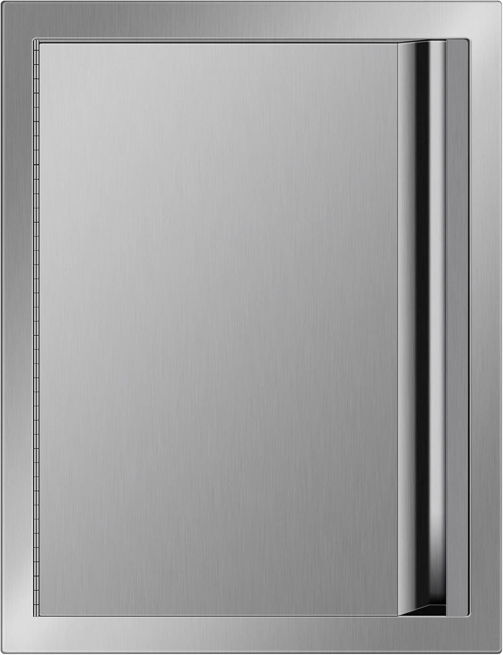 Double BBQ Access Door Stainless Steel with Recessed Handle W3076