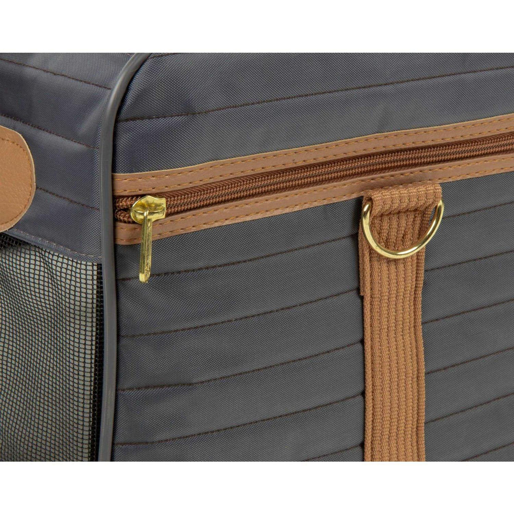 Charcoal and Camel Pet Carrier Z22356