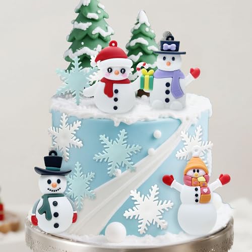 7 Pack Merry Christmas Cake Toppers D404699