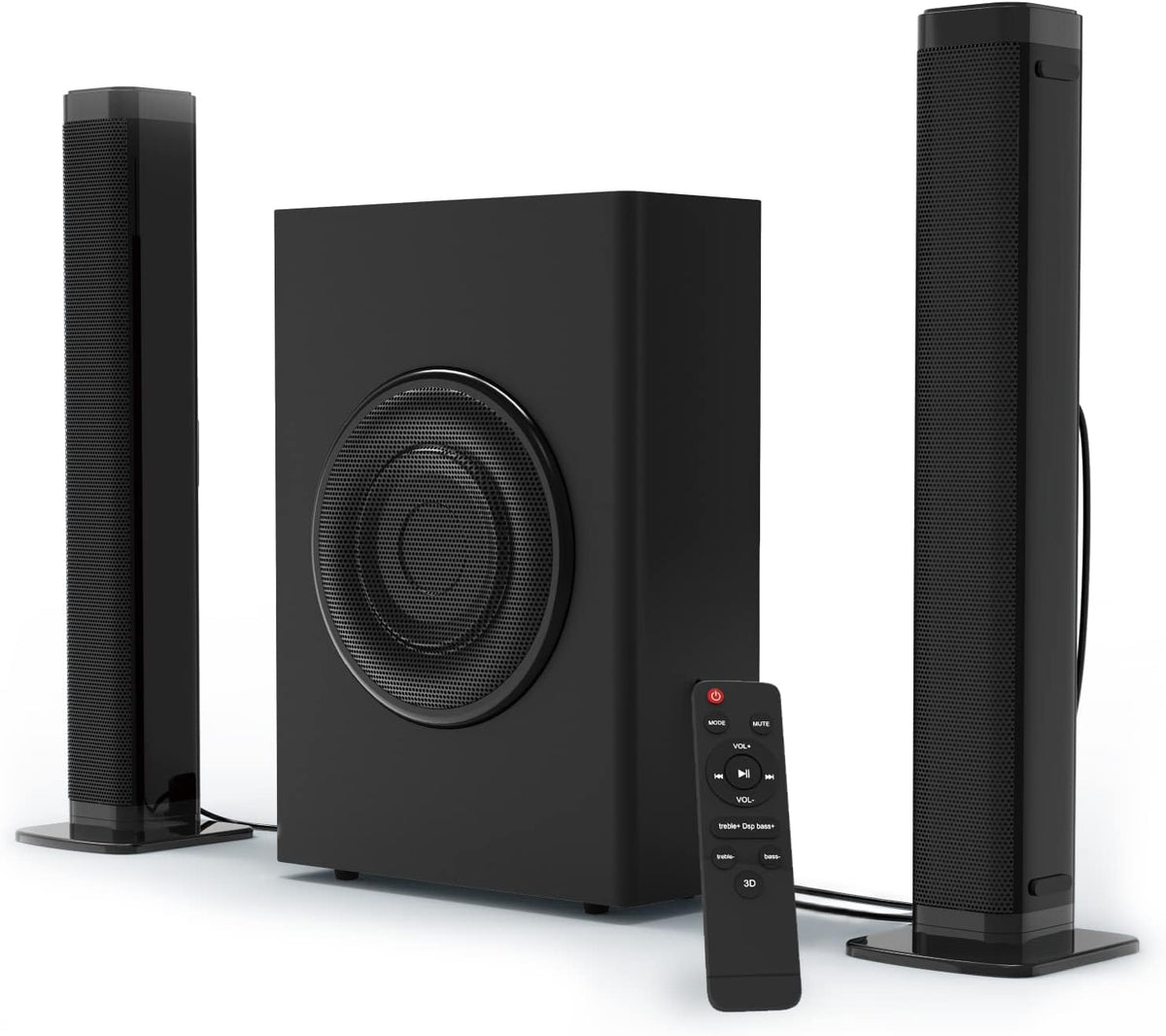 Sound Bars for TV with Subwoofer, 2.1 Channel W551