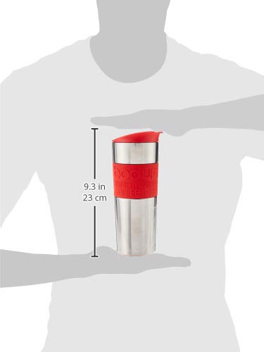Black 15oz Vacuum Insulated Stainless Steel Travel Press S330
