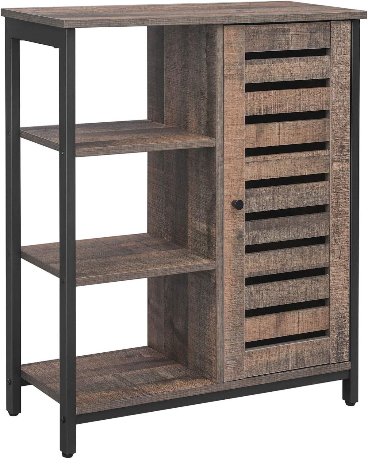 White 3 Tier Wooden Floor Cabinet N88964